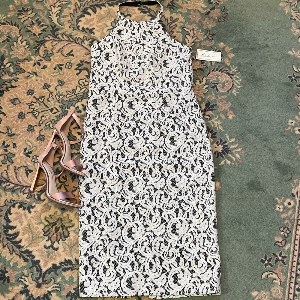 Shoshanna lace midi dress